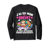 J'Ai EU Mon Brevet des Collège Drôle Graduation Manche Longue