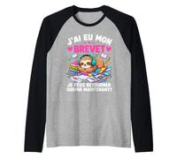 J'Ai EU Mon Brevet des Collège Drôle Graduation Manche Raglan