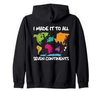 J'Ai Fait Le Tour du Monde sur Les Sept Continents Sweat à Capuche