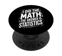 J'Ai Fait Les statistiques mathématiques Funny Data PopSockets PopGrip Adhésif