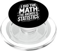 J'Ai Fait Les statistiques mathématiques Funny Data PopSockets PopGrip pour MagSafe