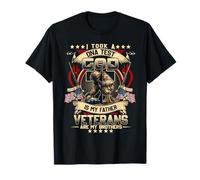 J'Ai Fait Un Test ADN Dieu est Mon père, Les Anciens Combattants sont Mon frère T-Shirt