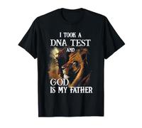 J'Ai Fait Un Test ADN et Dieu est Mon père Lion Christian T-Shirt