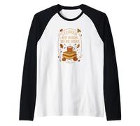 J'Ai fermé Mon Livre pour être Ici Pumpkin Spice Autumn Reading Manche Raglan