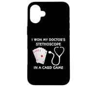 J'Ai gagné Le stéthoscope de Mon médecin dans Un Jeu de Cartes Coque pour iPhone 16 Plus