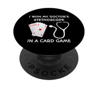 J'Ai gagné Le stéthoscope de Mon médecin dans Un Jeu de Cartes PopSockets PopGrip Adhésif