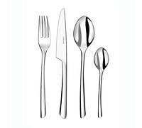COUZON - Ménagère 24 couverts de table en coffret pour 6 personnes - J'aiGoûté - Acier inoxydable 18/10, Finition Miroir, Epaisseur 4 mm - Inox