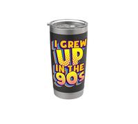 J'ai grandi dans les années 90, rétro, nostalgie, style rétro Gobelet isotherme en acier inoxydable double paroi