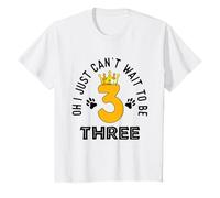 J'ai hâte d'avoir trois enfants, un lion de 3 ans T-Shirt