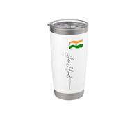 Jai Hind, Inde, drapeau indien Gobelet isotherme en acier inoxydable double paroi