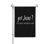 J'Ai Jésus Religion Christianisme Drapeaux Suspendre Drapeaux De Jardin Double Face Drapeau De Cour Pour Événement Fêtes Extérieure 30X45cm