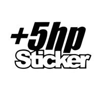 J'Ai Juste Besoin de +5hp, Vous Savez, Autocollant en Vinyle for Voiture, Camion, fenêtre(Black,40X23.4CM)