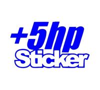 J'Ai Juste Besoin de +5hp, Vous Savez, Autocollant en Vinyle for Voiture, Camion, fenêtre(Blue,20X11.7CM)