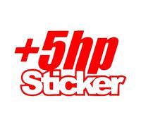 J'Ai Juste Besoin de +5hp, Vous Savez, Autocollant en Vinyle for Voiture, Camion, fenêtre(Red,30X17.6CM)
