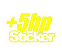 J'Ai Juste Besoin de +5hp, Vous Savez, Autocollant en Vinyle for Voiture, Camion, fenêtre(Yellow,50X29.3CM)