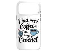 J'Ai Juste Besoin De Café Et Mon Amour De Café Au Crochet Coque pour iPhone 17 Pro Max
