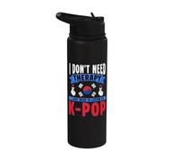 J'ai juste besoin d'écouter de la musique K-Pop coréenne K-Pop Stainless Steel Insulated Water Bottle