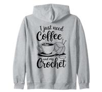 J'Ai Juste Besoin d'un café et de Mon Crochet Sweat à Capuche