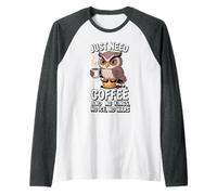 J'Ai Juste Besoin d'un café et de No Kings No Ice No Wars Manche Raglan