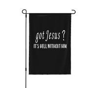 J'Ai La Religion De Jésus Drapeau De Cour Avec Œillets Drapeaux De Jardin Décoratif Drapeau De Jardin Pour Plage Extérieure Clubs 30X45cm