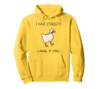 J'ai la stabilité et la capacité de poignarder Funny Duck Pun Sweat à Capuche