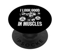 J'Ai l'air Bien dans Mes Muscles, Pas de Douleur, Pas de Gain PopSockets PopGrip Adhésif