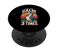 J'Ai l'air Calme, mais dans ma tête, Je t'ai mordu 3 Fois PopSockets PopGrip Adhésif