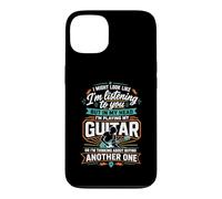 J'Ai l'air d'écouter mais dans ma tête Je Joue de la Guitare Coque pour iPhone 13