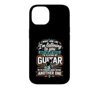 J'Ai l'air d'écouter mais dans ma tête Je Joue de la Guitare Coque pour iPhone 14