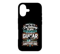J'Ai l'air d'écouter mais dans ma tête Je Joue de la Guitare Coque pour iPhone 17