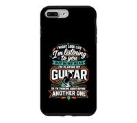 J'Ai l'air d'écouter mais dans ma tête Je Joue de la Guitare Coque pour iPhone 7 Plus/8 Plus