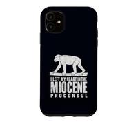 J'Ai laissé Mon cœur dans la Science des singes fossiles du Proconsul du Miocène Coque pour iPhone 11