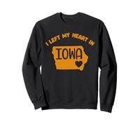 J'Ai laissé Mon cœur dans l'Iowa USA Vintage State Home Sweatshirt