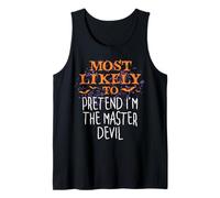 J'ai le plus de chances de faire semblant d'être le Maître du Diable pour Halloween Débardeur