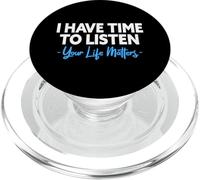 J'Ai Le Temps d'écouter Santé mentale Prévention du Suicide PopSockets PopGrip pour MagSafe