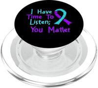 J'Ai Le Temps d'écouter - Sensibilisation à la prévention du Suicide PopSockets PopGrip pour MagSafe