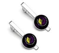 J'ai le temps d'écouter. Votre vie compte. Pince à cravate pour homme, motif drapeau du lupus, pince à cravate ronde et boutons de manchette assortis, ensemble de 2 pièces pour accessoires de mode de