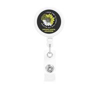 J'ai le temps d'écouter. Votre vie compte. Porte-badge rétractable pour la sensibilisation au sarcome. Enrouleurs de badges pratiques en gros. Clip pour badge d'identification pour infirmières, ensei