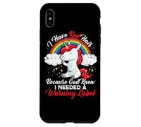 J'Ai Les Cheveux Roux Parce Que Dieu savait Que J'avais Besoin d'une étiquette d'avertissement Coque pour iPhone XS Max