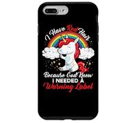 J'Ai Les Cheveux Roux Parce Que Dieu savait Que J'avais Besoin d'une étiquette d'avertissement Coque pour iPhone 7 Plus/8 Plus