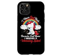 J'Ai Les Cheveux Roux Parce Que Dieu savait Que J'avais Besoin d'une étiquette d'avertissement Coque pour iPhone 11 Pro