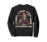 J'Ai l'impression Que tu m'évites Grim Reaper Angel of Death Sweatshirt