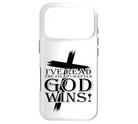 J'Ai lu Le dernier chapitre : Dieu gagne - Christian Faith Cross Coque pour iPhone 17 Pro