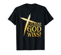 J'Ai lu Le dernier chapitre : Dieu gagne la Croix de la Foi chrétienne T-Shirt