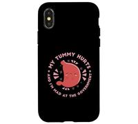 J'Ai Mal AU Ventre ET Je suis en COLÈRE Contre Le Gouvernement Fun Stomach Meme Coque pour iPhone X/XS