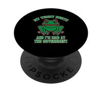 J'Ai Mal au Ventre et Je suis en colère Contre Le Gouvernement PopSockets PopGrip Adhésif