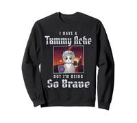 J'Ai Mal au Ventre mais Je suis si courageuse Cat Meme Sweatshirt
