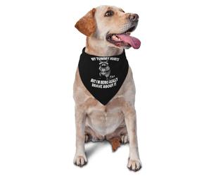 J'Ai Mal Au Ventre, mais Je suis Très Courageuse À Ce Sujet. Foulard Triangulaire Chiens Mode Écharpe Triangulaire Lavable Écharpe pour Chien pour Chat Petit Moyen Grand Fournitures De Fête