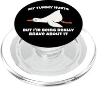 J'Ai Mal au Ventre mais Je suis Vraiment courageuse PopSockets PopGrip pour MagSafe