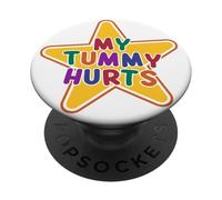 J'Ai Mal au Ventre | Mignon Kidcore, maux d'estomac, Kiddish Bright PopSockets PopGrip Adhésif